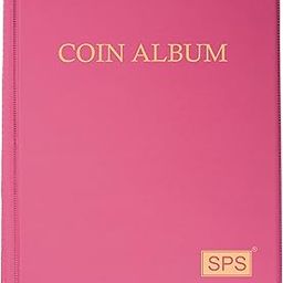SPS 240 Pockets Coin Album Book – Premium Coin Holder for Big Currency Coins Collection, Commemorative Coins, and Souvenirs – Durable Coin Storage (240 Large Pockets, Pink)-10