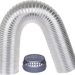 TBC Premium Chimney Aluminium Exhaust Duct Pipe with Cowl Cover (Silver, 6 Feet, 6 Inch)-31
