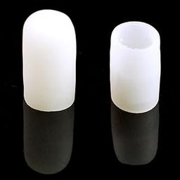 HEAVENGLOW Pair Of Reusable Soft Gel Toe Caps Cover Cushion Separators Protectors Pain Reliever S-image-25