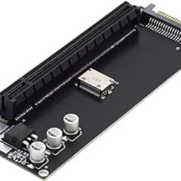 Cablecc Oculink SFF-8612 SFF-8611 to PCIE PCI-Express 16x 4X Adapter with SATA Power Port for Mainboard Graphics Card-picture-24