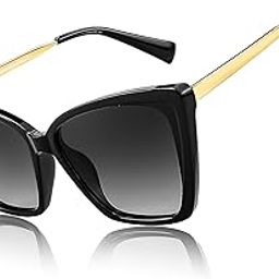Trendy Polarized Women Sunglasses, Retro Womens Square Cat Eye Sun Glasses E1228-image-94