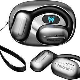 Transformers TF-T20 Open Ear Headphones Wireless Bluetooth 5.4 Earbuds 60H Playtime Noise Canceling Earbuds Wireless with Mic Earhooks Over Ear Headphones Waterproof for Sport Android/iOS Grey-picture-31