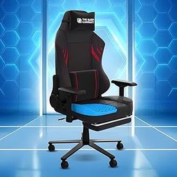 The Sleep Company XGen Pro Gaming Chair | Ergonomic Gaming Chair | 180 Recline° | Leg Rest | 4D Armrests | 2 Years Warranty | Black & Red-image-30
