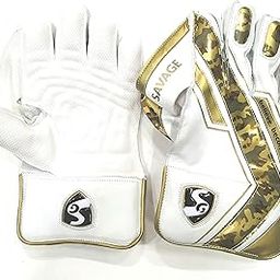 SG Savage Mens-White/Gold- Wicket Keeping Gloves- (17+)-image-15