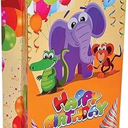Arrow Paper Bags paper Birthday Bag With Elephant Theme (Multicolour) - Pack Of 30-image-7