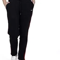 hiflyers Women Comfort Fit Solid Cotton Trackpant-picture-38