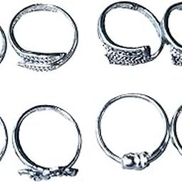Women & Girls Metal Plated Fancy Toe Ring Adjustable Bichiya/Leg Finger Ring-Combo-4 (A_C_P_110807_Multi)-image-45