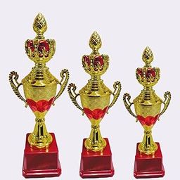 Bareeze Pure Trophy for Appreciation Gift,Sport, Academy, Awards Preminum Trophy (17/14/13 INCH Pack of 3)-picture-17