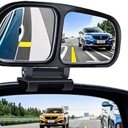 SARTE Plastic Glass Blind Spot Mirror with 360° Rear View Convex Parking Mirror, 3R Original Suitable for All Cars - Pack of 2-15