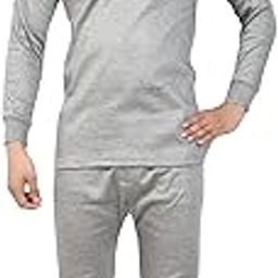 JS Oswal Full Sleeves O-Neck Grey Thermal Top Top (Size -80)-image-73
