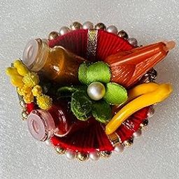 Decorative Haldi Kumkum Bowl With Banana And Coconut Pack Of 12, 500 ML, Multicolor-image-21
