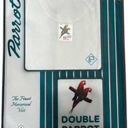 Double Parrot Men's White Vest RN-16