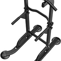 Colaxi Power Tower Dip Station, Height Adjustable Pull up Bar Stand, Horizontal Bar Sturdy Fitness Equipment for Household Strength Training, Black-31