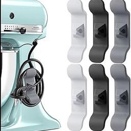 Oligitdi Kitchen Appliances Wire Holder, Wire Organizer, Cable Clip for Kitchen, Computer, Laptop 6 Pack-13