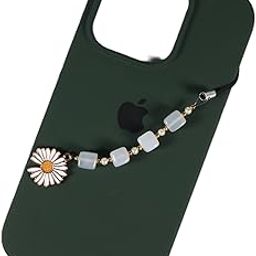 Phone charm, Hand Made with Beads and Colorfull Daisy Charm-image-95