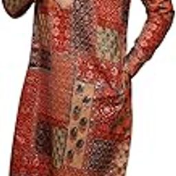 Men's Regular Fit Printed Cotton Blend Multi-Beige Kurta Churidar Set-image-2