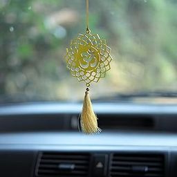 NJ VILLA Acrylic Om Car Hanging Dream Catcher – Spiritual & Decorative Om Symbol for Car, Office & Home | Acrylic Wall Hanging Dreamcatcher | Positive Energy, Protection & Serenity-image-26