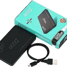 Black Dragon Uport USB 2.0 to 2.5-Inch SATA External Hard Drive Enclosure Case for 2.5" SATA HDD & SSD (Black)-1
