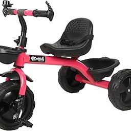 BABY SMILE Stylish Small Kids Tricycles | Trike Cycle for Baby with Storage Basket for Kids, Boys, Girls | Age Group 1-3 Years (Pink) (BST-01)-9