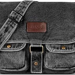 Eco-Friendly Denim Messenger Sling Bag for Men & Women - Upcycled Sustainable Fashion, Durable & Stylish Crossbody Bag-image-42