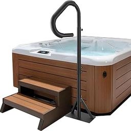 VEVOR Hot Tub Handrail, 360 Rotatable Spa Side Handrail with 48"-63" Adjustable Height, Rust-proof Aluminum Spa Step Hot Tub Hand Rail with Slide-Under Mount Base for Indoor & Outdoor, 600LBS Capacity-picture-20