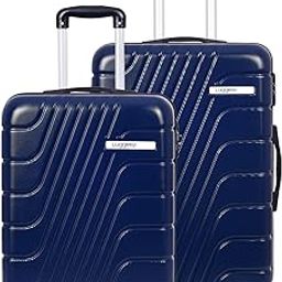 Eternal Light-Weight & Durable Polycarbonate DEEP Blue Unisex Hard Luggage|Set of 2 (M+S)|8 Smooth Spinner TPV Wheels| Outer Combi Lock | Trolley Bag-20