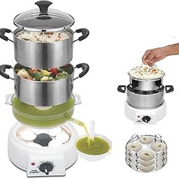 STEEMO SEMI SS MODEL MULTI STEAM COOKER VEGETABLE STEAMERS IN FOOD GRADE STAINLESS STEEL-30