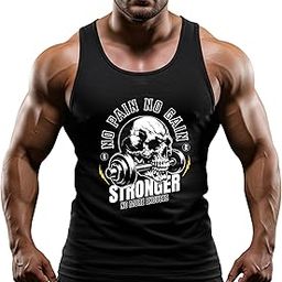 Men's Gym Tank Top – Sleeveless Workout Vest | Bold Motivational Print | Dri Fit,Quick Dry, Lightweight & Breathable for Bodybuilding & Fitness – 88% Polyester 12% Lycra (Black)-image-99