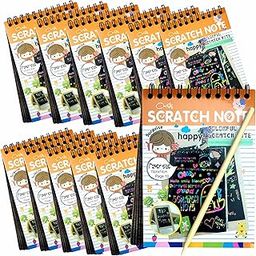 SNAPTRON Return Gifts for Birthday for Kids Party Bulk - 12 Pcs Scratch Book for Kids, Magic Book for 3 4 5 6 7 for Birthday Return Gifts for Kids Children Girls, Boys Best, Multicolor-31