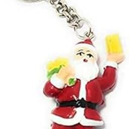 Figure Santa Clause Christmas Rubber Keychain (Red)-picture-16