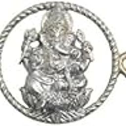 Antique Silver Ganesha Rakhi for Brother – Handcrafted with Beads & Thread | Traditional Raksha Bandhan Gift | Religious Rakhi for Men & Boys-image-43