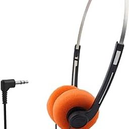 The Style Sutra Retro Style Headphone Practical Photo Props for Running Walking Take A Plane Orange-17