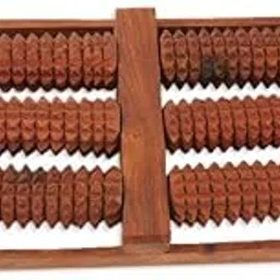 Wooden Foot Massage Roller, 6-Row Design, Brown-picture-37