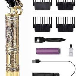 KIDSDELIGHT Hair Trimmer [Golden] For Men & women | Professional Hair Clippers Rechargeable Cordless Electric | Cutting Kit Combs T-Blade | For Beard, Hairs, Moustache & Face-31