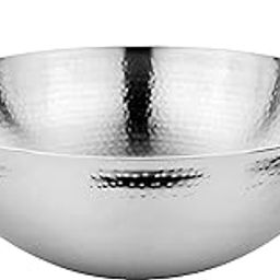 Prabha Round Bottom Stainless Steel Kadhai Heavy Gauge Hammered Kadai 1L -170mm | Compatible with Gas Stove | Cookware kadhai for Cooking | Kadhai for Deep Frying-11
