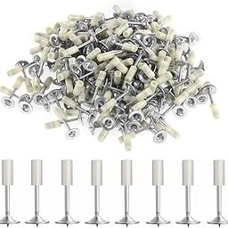 Nails for Manual Steel Nail Gun | 40 pcs Round Nails Wall Fastening Tool | Concrete Ceiling Cable Ducts Fixed Slotting Device Repair Tool | 7.3mm Nails For Nail Gun | Nail Gun Riveting Tool-23