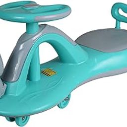 Playmore Swing Car for Kids - Ride-On Toy with PU Wheels, Musical Magic Car with Lights, Non-Slip Pedals, and 360° Rotating Steering for Easy Navigate The Car for Ages 2 and Up (Green)-image-44