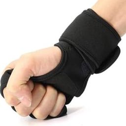 Serveuttam 1 Pair Weight Lifting Gloves Fitness Sport Gym Workout Exercise Gloves Men Women Gym & Fitness Gloves (Black)-image-68
