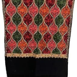 Women Printed Cotton Blend Shawl (Multicolor SHAWL355)-picture-15