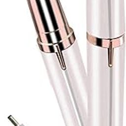 Carecroft USB Rechargeable eyebrow trimmer electric razor shaver hair eyebrows threading machine for Women removal tool for ladies girls, White-image-5