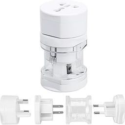 LN KART Universal Travel Adapter - International Multipurpose All-in-One Solution for US, AUS, UK, EU, NZ, Europe, North/South America & 150+ Countries (Round Travel Adapter)-22