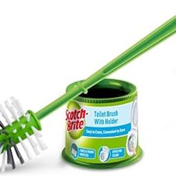 Scotch-Brite Round Toilet Brush with Holder (Green,pack of 2 piece)-0