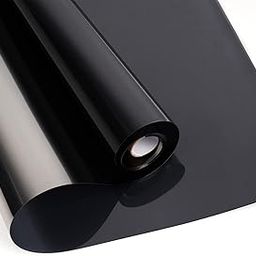 Vinyl Sun Control Window Film for Home Privacy & Office Privacy Heat Insulation Anti-UV Office Home Glass Film (20in x 100in, Window Black Film)-image-16