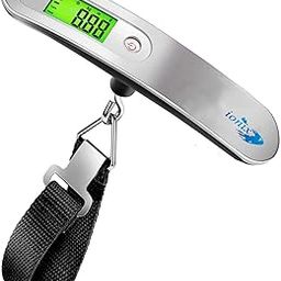 IONIX Weight Machine for Luggage 50kg | 1 Year Warranty | Luggages Weighing Scale for Flights, Electronic Portable Fishing Hook with Digital LCD Screen, hanging scale machine with Belt-image-1