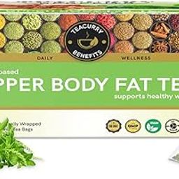 TEACURRY Upper Body Fat Tea, 30 Tea Bags (1 Month Pack, 30 Tea Bags)-Helps Lose Weight Around Chest, Shoulders, Neck And Arms Fat-Bags-image-35