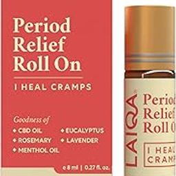 LAIQA I HEAL CRAMPS | Period Relief Roll On | 100% Natural for Instant & Continuous Cramp Relief | Travel Friendly and Does Not Leave Any Stain & Residue-picture-14