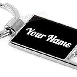 Your Name Printed Stainless steel with House Shape Keychain for Men, Women, Home, Office, Bike and Car Customized Metal Key Chain for Real Estate House Gifts, Gold, Pack of 1-picture-39