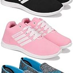 Sports (Walking & Gym Shoes) Running, Loafers, Sneakers Shoes for Women Combo(MR)-1708-1704-1544 Multicolor (Pack of 3)-image-77