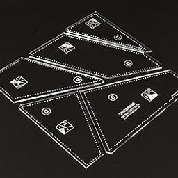 Traceease 5 Pcs Multi Shaped Quilt/Applique Template 9" x 9" inches DIY Sewing Quilt Patchwork Templates for Quilting- 1/8" Thick Template-image-20