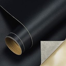 MENOVAS Leather Repair Patch, 60 * 30 CM Leather Repair Tape Self-Adhesive Patches Kit for Couches Car Seats Furniture Sofa Vinyl Chairs Jackets Shoes Bags Black - 1Pcs-6